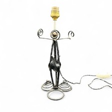 Pied de lampe Art Deco en fer