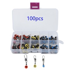100 pièces perles course tourbillon accessoires de pêche pose de course plomb panier d'alimentation chariot 2019