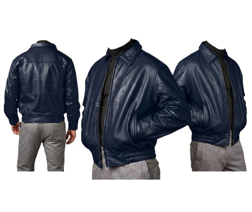 Blouson bombardier cuir - bombardier, en