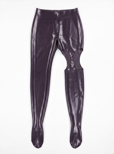 New pantalon latex violet à - new,