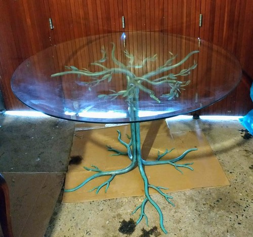 Table ronde fer forgé - ronde,