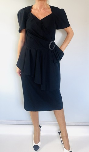 Robe noire structurée - , pin'up