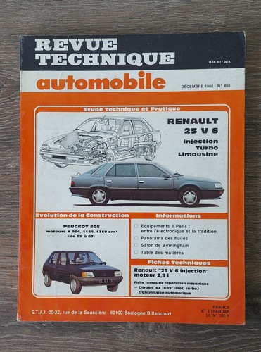 Revue technique renault - renault, 25