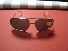 Lunette d'époque 80 Chromé Verre fumé filtrants antichoc Vintage Aviateur neuve
