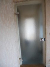 PORTE VITRÉE opaque en verre