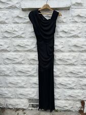 Alexander McQueen Avant Garde Maxi Dress Women’s 0 Black Party Gown Sleeveless 