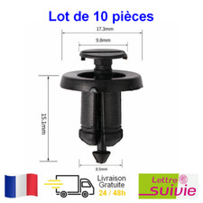 10x Clips Agrafe Fixation