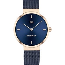 Montre Femme TOMMY HILFIGER LIBERTY 1782219 Acier Inoxydable Mesh Azul Gold Rose