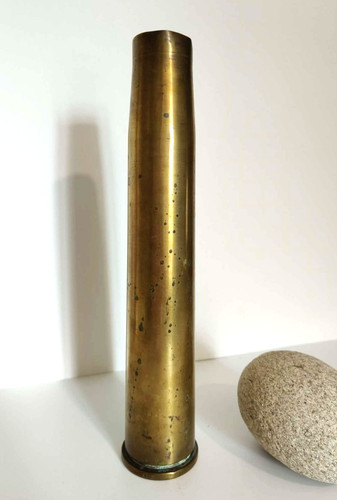 Antique empty brass shell