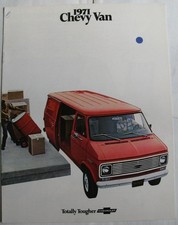 CHEVROLET Chevy Van Sales Brochure 1971 #W.O.1240