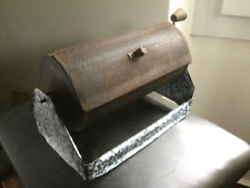 TORREFACTEUR à CAFE ANCIEN GRILLOIR Cylindre Socle TÔLE ÉMAILLÉE années 30 RARE