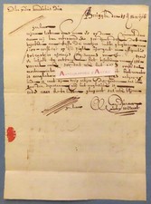 ● Brugghe (Bruges) 1716 letter in Old Dutch in Brussel manuscript Belgium