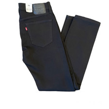Genuine LEVIS Mens 502 Regular Taper Fit Black Stretch  Jeans