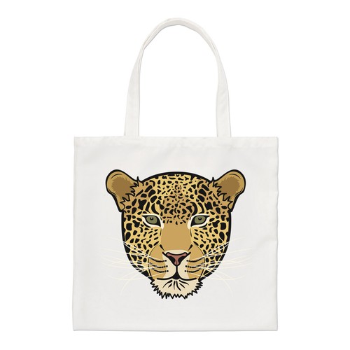 Léopard visage standard sac - visage,