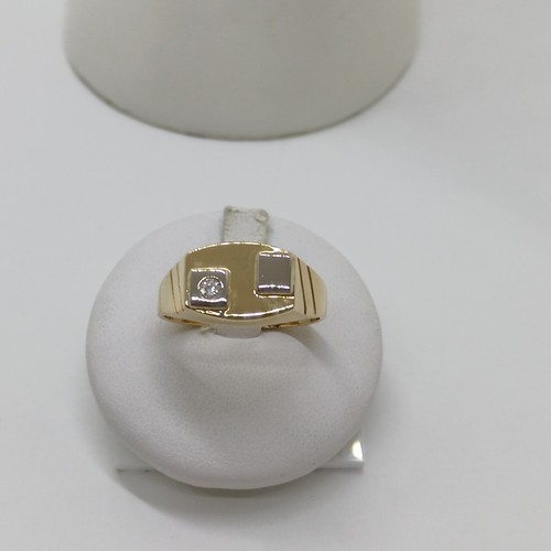 Bague homme jaune - bague, blanc