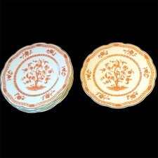 6 GRANDES ASSIETTES PORCELAINE