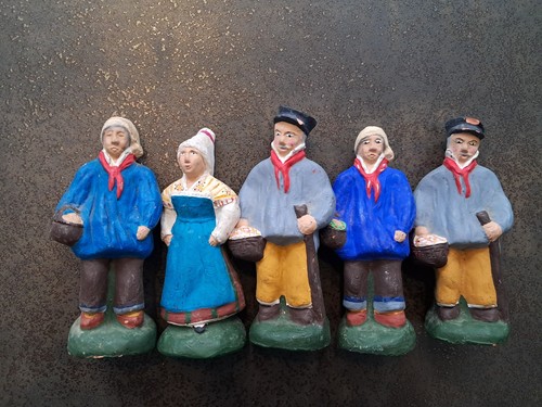 Lot santons bretons 12cm - de,