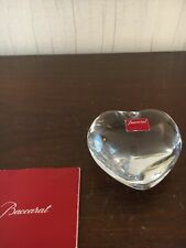 Baccarat Crystal Love Model Clear Heart Paper Press