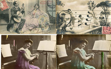 Musique LOT de 21 cartes sur les femmes musiciennes