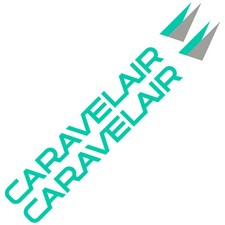 2 x CARAVELAIR Old Logo 98cm x 8cm autocollant sticker camping caravane caravan
