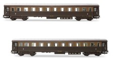 Miniature Train Modélisme Rail Rivarossi FS 2 Voitures 1 2a Classe