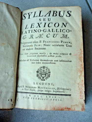 Syllabus seu lexicon latino - seu,