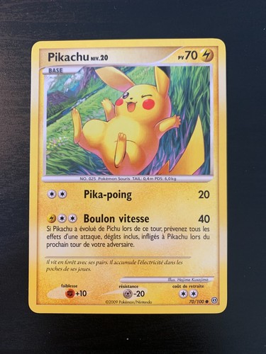 Carte pokémon commune - commune, pikachu