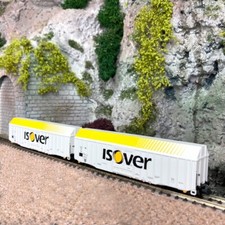 2 wagons type Hbbks Isover DB