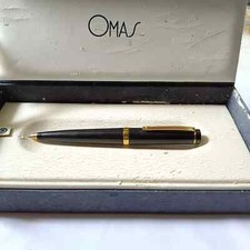 Omas Resin Gold Trim Ball Pen