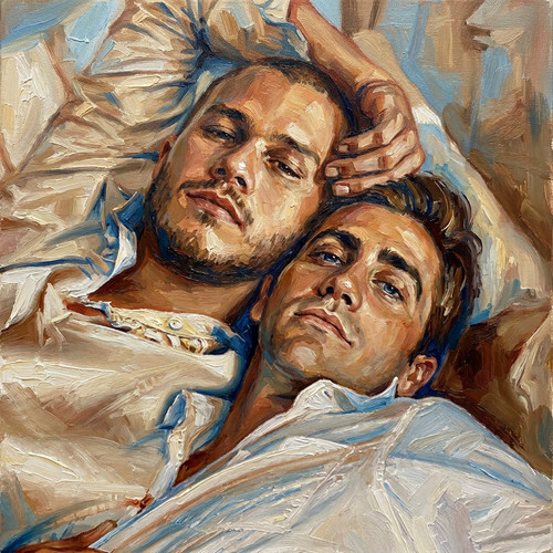Peinture huile sur toile faite - huile,
