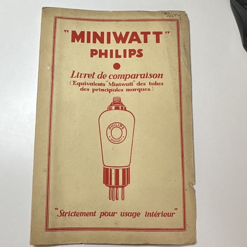 Philips miniwatt livret - livret, de