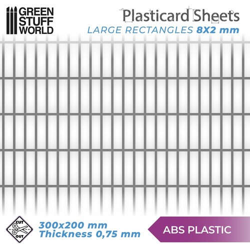 Plaque plasticard texturé - plaque, de