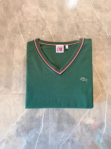 Pull lacoste col vert - lacoste,