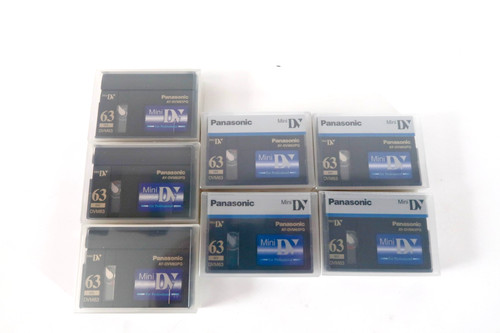 Lot panasonic mini dv - lot, 7