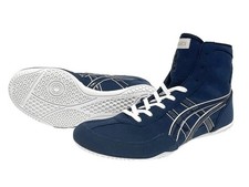 [EN STOCK] Chaussures de lutte montantes Asics bleu marine/marine/blanc...