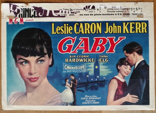 Gaby leslie caron affiche - leslie,