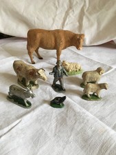 Lot de 7 animaux de ferme et