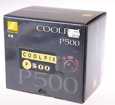 NIKON Coolpix P500 Camera RED Brand New NOS Boxed- MINT- RARE 12mp AA batteries