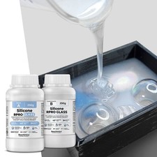 Caoutchouc de silicone translucide R PRO GLASS, idéal pour les moules...