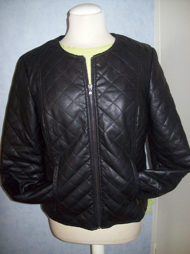 Veste simili cuir intérieur - simili,