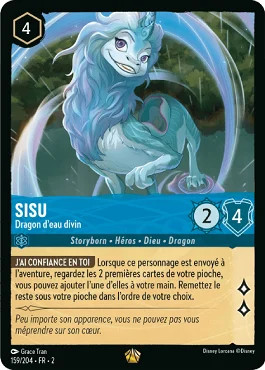 Lorcana sisu dragon d eau - dragon, d'eau