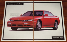 NISSAN 240SX PRINT AD MAGAZINE ADVERTISEMENT AMAZING CURE FOR TARDINESS