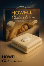 Chauffe-Lit Électrique 150x80cm – Couverture Chauffante 1 Place, 2 Niveaux