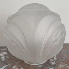 globe art déco en verre