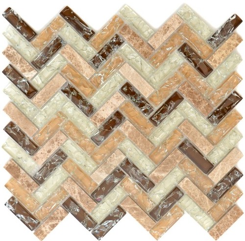 Mosaïque marron clair brun - mosaïque,
