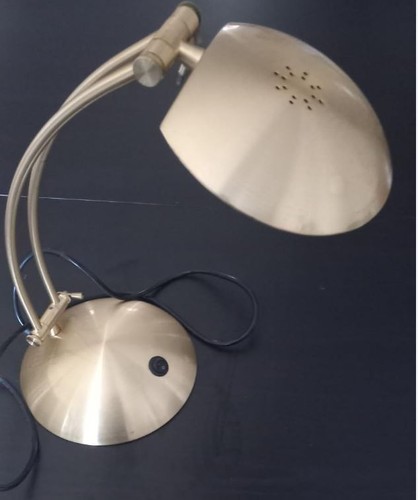 Lampe soucoupe laiton vintage - lampe,