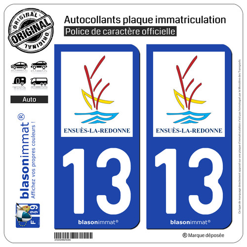 Stickers autocollant plaque - 2,