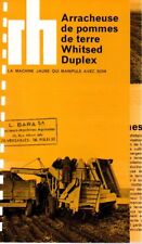 ▬►Prospectus ARRACHEUSE POMMES de TERRE ROOT  HERVESTERS Massey Soméca Fiat