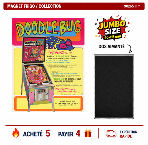 Magnet frigo doodle bug - frigo,