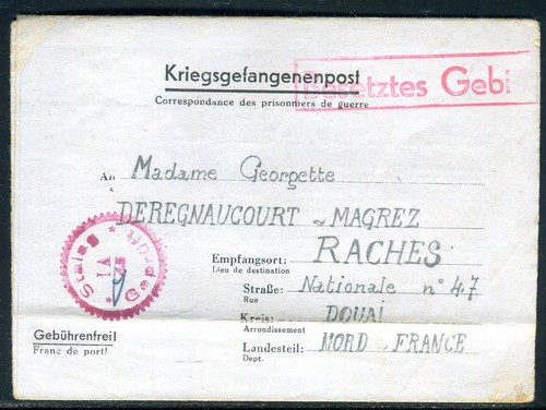 Formulaire prisonnier de - d'un,